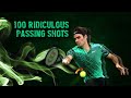 Roger Federer - 100 Ridiculous Passing Shots