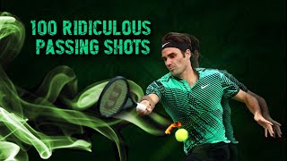Roger Federer - 100 Ridiculous Passing Shots