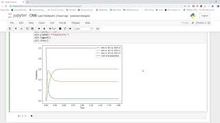 Chemical Master Equation Example Modeling and Solving with Python SciPy Propensity