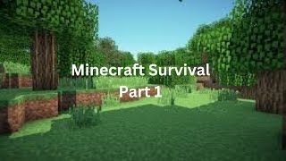 Playing Minecraft Survival