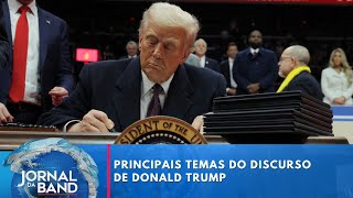 Principais temas do discurso de Donald Trump | Jornal da Band