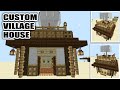 HOW TO BUILD CUSTOM VILLAGE HOUSE IN MINECRAFT (How To #4)