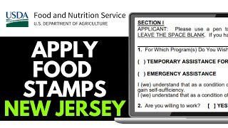 How to Apply for Food Stamps in New Jersey 2025 (Step-by-Step)