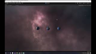 The Three-Earth problem (gravity sim test in Unity)
