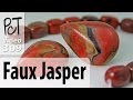 Polymer Clay Faux Jasper Cabochons Tutorial (Intro Vol-054)