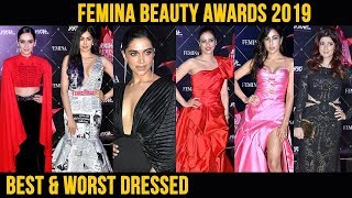 Deepika Padukone, Sara Ali Khan, Tabu at Femina Beauty Awards 2019 Best & Worst Dress