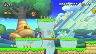New Super Mario Bros. U - Walkthrough Part 1 (100%) - Acorn Plains-1 (1-1)