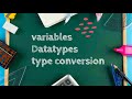 Java Variables, Data Types & Type Conversion 🔥 | Java Tutorial for Beginners