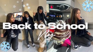 GRWM FOR SCHOOL * after winter break *| ❄️| grwm, chit-chat , mini school vlog , hygiene #winter