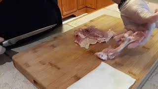 Debone Chicken Thighs easy method