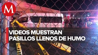 Difunden nuevos videos del incendio en el INM de Cd. Juárez, muestran celdas llenas de humo