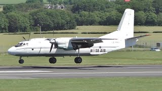 Rose Air Antonov AN26 Landing at Prestwick Airport