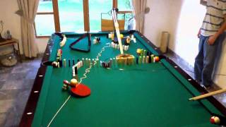 Pool trick shots with domino 4