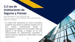 DERECHO DE SEGUROS Y FIANZAS, CLASE 4: LA LEY DE INSTITUCIONES DE SEGUROS Y FIANZAS 1/2