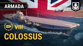 New British Tier VIII aircraft carrier - Colossus | Win a bundle with Colossus and a Port slot