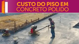 Quanto custa o piso em concreto polido?