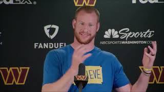 Carson Wentz Speaks to the media about his teammates and being in Scott Turners Offense