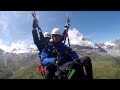 paragliding tandem flight from klein matterhorn