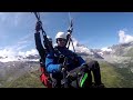 paragliding tandem flight from klein matterhorn