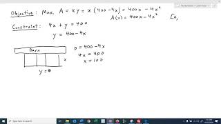 Math 2413 Sec 4.5 Optimization Problems (part 1)