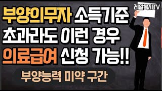 [레알복지TV] 부양의무자 소득초과라도 이런 경우 의료급여 신청가능합니다.  #의료급여 #부양의무자