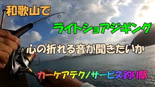 和歌山で秋のライトショアジギング。心の折れる音が聞きたいか