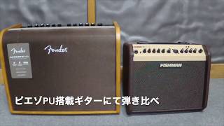 Fender/Acoustic100 Vs. Fishman/Loudbox mini Tryout!!