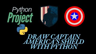 I have drawn captain America's shield using python !