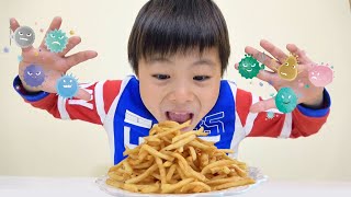 手を洗わないとポテトが食べられない？