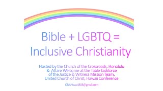 The Bible + LGBTQ = Inclusive Christianity