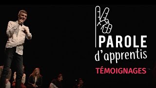 Paroles d'apprentis 2022 - Témoignages des apprenants