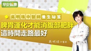 脾胃運化才能消腹部肥胖，這時間走路最好【吳明珠中醫師／養生秘笈】