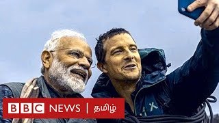 man vs wild | எனக்கு பயமா? - bear grylls-ஐ அதிர வைத்த Modi  | 5 facts of Narendra modi |