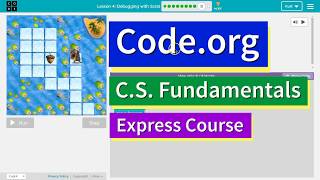 Code.org Express Lesson 2.9 Debugging in Maze | Tutorial with Answers | Course C Lesson 4.9