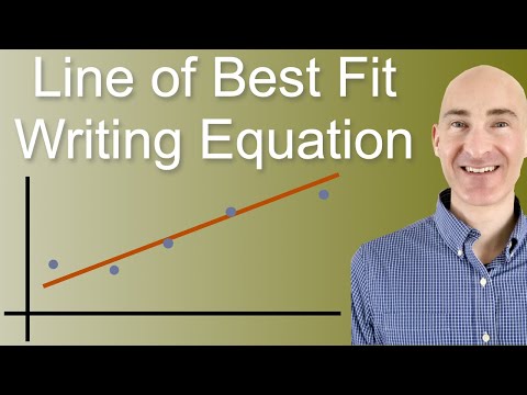 Why do we use a line of best fit with a graph?