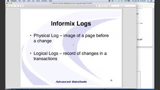 Informix Tutorial - Managing Informix Logs by Lester Knutsen