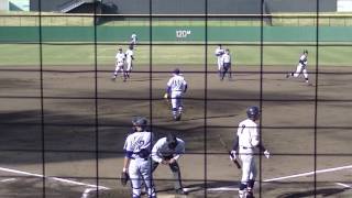 【平塚学園 柿木拓海】2017年4月25日 神奈川県春季大会 準々決勝vs横浜高校 長南有航 第1打席