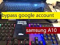 bypass google account samsung A10 U4 android 9 / A105G U4 bypass frp