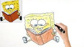 تعليم الرسم للأطفال/رسم سبونج بوب/Teaching drawing for children / SpongeBob drawing