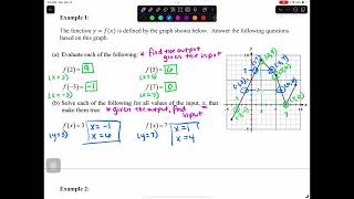 Algebra Function Notation day 2