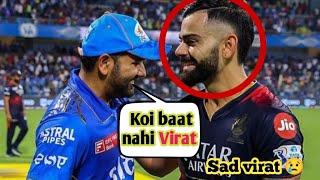 Rohit Sharma heart winning gesture whenVirat Kohli was crying after RCB lost thematch against MI|