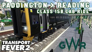 GWR CLASS 158 CAB RIDE / LONDON PADDINGTON TO READING / TRANSPORT FEVER 2 CAB RIDE