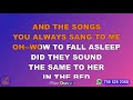 highway 101 • the bed you made for me karaoke