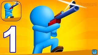 Bazooka Boy: Hero War Shooting - Gameplay Walkthrough Part 1 Tutorial Levels 1-27 (iOS,Android)