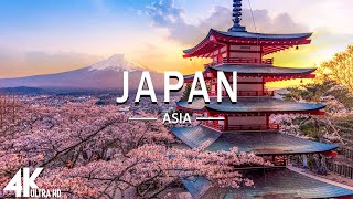 FLYING OVER JAPAN (4K UHD) - Relaxing Music Along With Beautiful Nature Videos - 4K Video HD