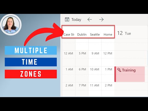 Add Multiple Time Zones to Outlook Calendar  Web and Desktop