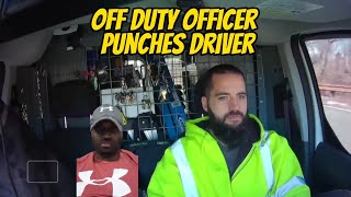 An Off-Duty Police officer Punches Driver in the Face 😱 | MY REACTION