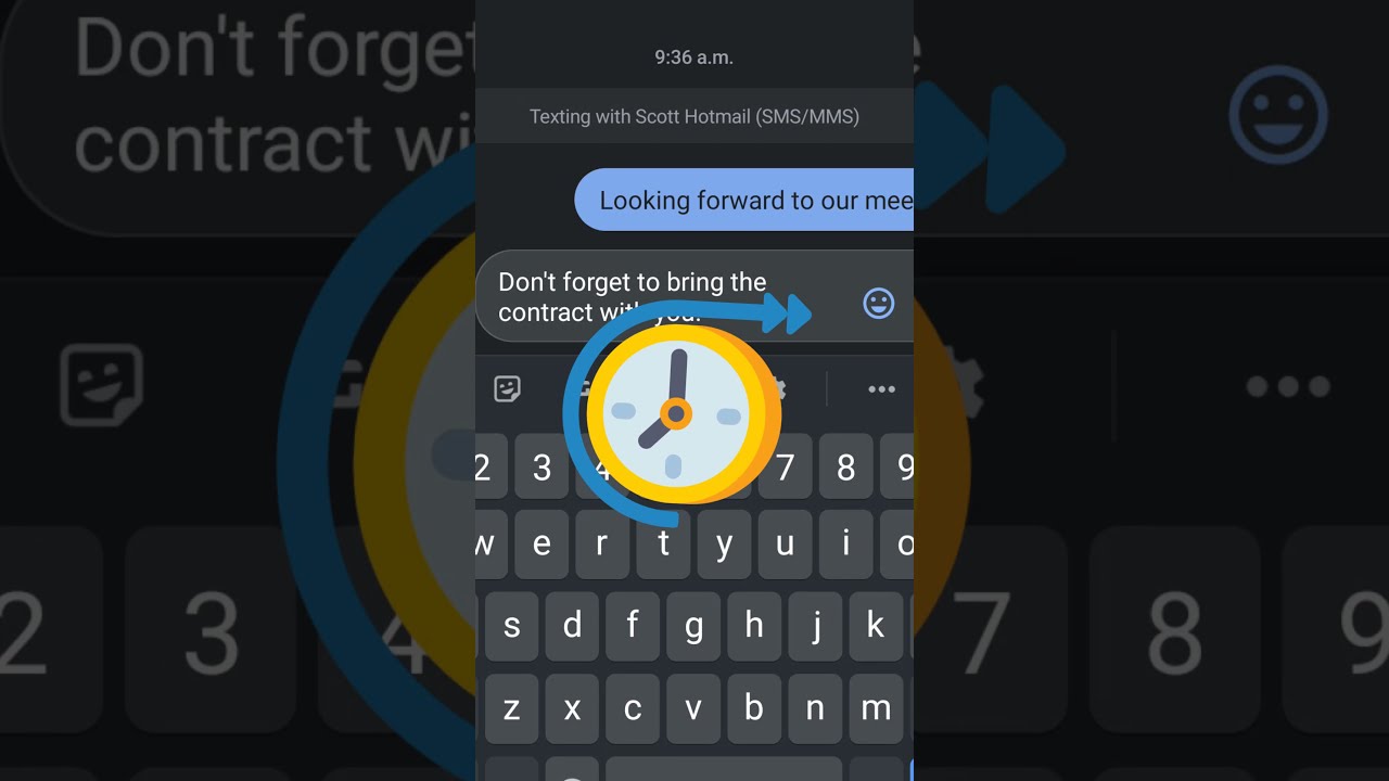How to Schedule Text Messages to Send Later on Android #shorts