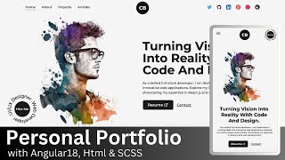 🌟 Build a Responsive Portfolio Website with Angular 18, SCSS, and HTML! 🌐✨