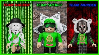 Seru! Team Hacker Vs Team Sherif Vs Team Murder - Roblox Indonesia